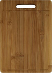 Доска разделочная бамбук 240х340х8мм с прорубной ручкой