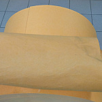 Вискозное нетканое полотно оранжевое 160г/м2 рулон 0,6м (м.п.)