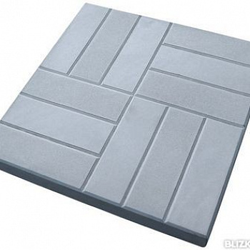 Плитка тротуарная 12 камней 500*500*50 серый