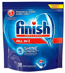 Средство для мытья посуды для посудомоечных машин FINISH All in1, таблетки 50 шт.