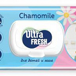 Салфетки влажные Ultra Fresh Baby для детей и мам 72 шт с клапаном