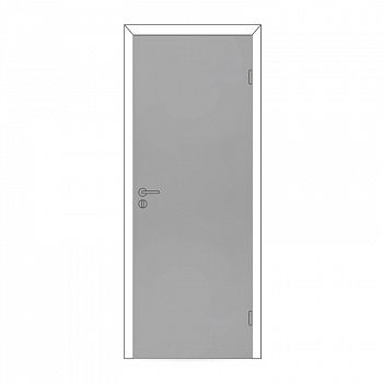 Полотно дверное Олови М7х21 Серое RAL 7040 (полотно 600мм)