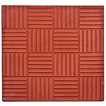 Плитка тротуарная Паркет 300*300*30 красный