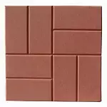 Плитка тротуарная 8 Кирпичей 400*400*50 красный
