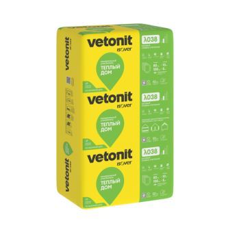 Утеплитель Vetonit Isover Теплый Дом плита 50х610х1170мм, 0.5м3, 9.99м2, 14шт