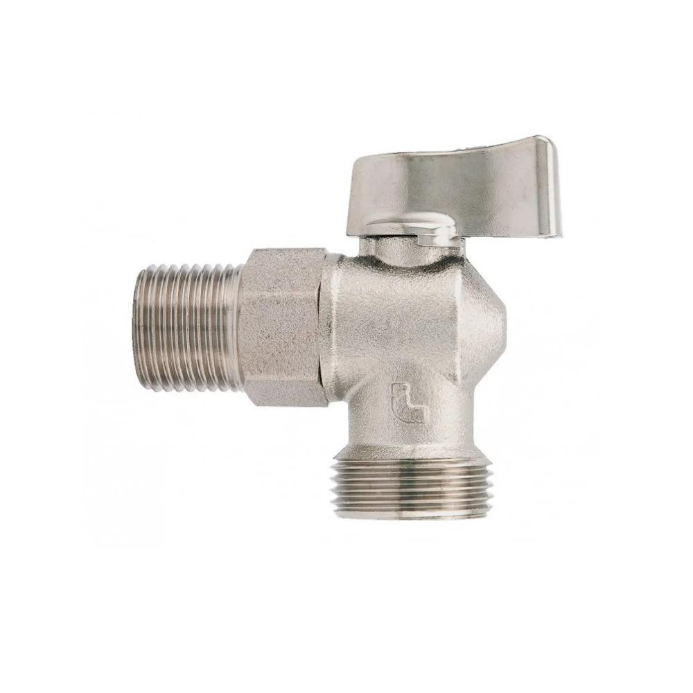 Кран шаровой угловой 1/2"х3/4" НР/НР флажок для стиральных машин ITAP ...