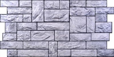 Мозаика ПВХ Камень пиленный серый 488x955 мм