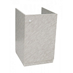 Тумба под мойку (Россия) 3-х стороннее белый мрамор/белый 600х500х800