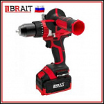 Дрель аккумуляторная BRAIT BCD20SUMBL-1 (20В,АКБ 4АЧ ,З/У 80Н-м,