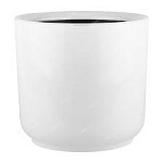 Квадро Белый d16, 3,3л цветочный горшок с вкладкой
