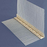 Уголок ПВХ 23*23*3000 с сеткой 10х15 Konel