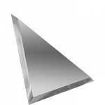 Треугольная зеркальная серебряная плитка с фацетом 10мм ТЗС1-04 300*300мм