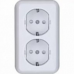 Розетка двухместная Schneider Electric Хит без заземления (белый)