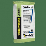 Шпаклевка Weber Vetonit суперфинишная Fine, 25кг