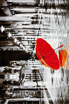 Ковер 1.2*1.7м Color дизайн L822A l.grey/red