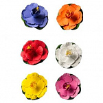 Роза декоративная для пруда, ПВХ, 10см, 6 цветов INBLOOM