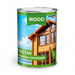 Состав FARBITEX PROFI WOOD защитно-красящий для древесины быстросохнущий, белый 9л
