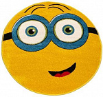 Ковер 1.0х1.0м Smile NC13 желтый, круг
