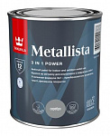 Краска Tikkurila METALLISTA по ржавчине 3в1 серебристая, 0.8л