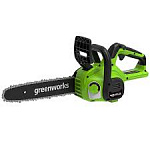 Цепная пила аккумуляторная Greenworks G40CS30II, 40V, 30 см, без АКБ и ЗУ