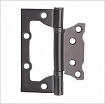 Петля накладная без врезки Trodos 100x75x2.0мм, черный никель (2шт)