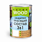 Защитно-красящий состав FARBITEX PROFI WOOD EXTRA 3в1 красное дерево, 0.8л