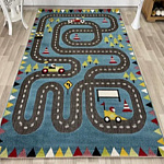 Ковер 1.2*1.7м Play rugs дизайн E202A blue/blue