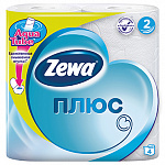 Туалетная бумага ZEWA Плюс 2слоя Белая, 4шт