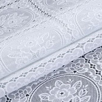 Клеенка без основы ажурная 1,37*20м, БЕЛЫЙ, мод. ТR-630 НГ