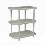 Полка овальная 3-х секционная Мраморный (3) М2716