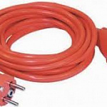 Шнур IEK УШ-01РВ с вилкой и розеткой, 2P+PE 5м оранжевый