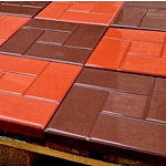 Плитка тротуарная Калифорния 300*300*30 красный