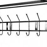 Вешалка настенная с полкой 600х268х238мм (6 крючков)