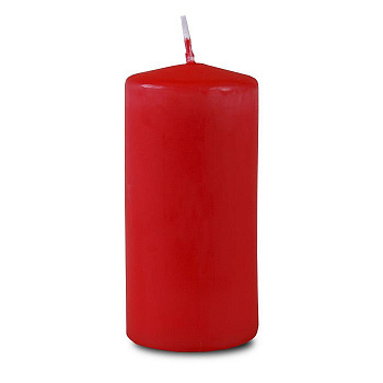свеча пеньковая 60х125 красная