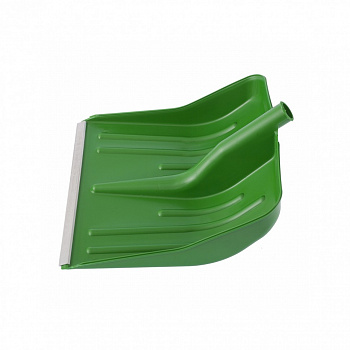 Лопата для уборки снега пластиковая, зеленая, 420х425 мм, без черенка, Россия// Сибртех