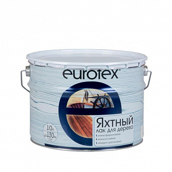 Лак яхтный Eurotex полуматовый, 10л