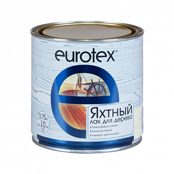 Лак яхтный Eurotex полуматовый, 0.75л