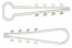 Дюбель-хомут для крепления кабеля(нейлон) Под круглый кабель 10штук в блистере 5-10 бел.