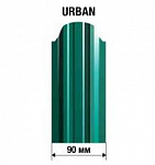 Евроштакетник Urban90 RAL6005 (зеленый мох) 1,5м